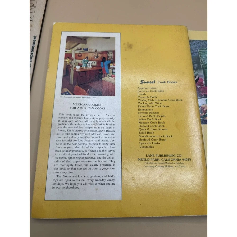 1977 Sunset Mexican Cook Book Lot of 2 Kitchen Recipes Paperback Vintage